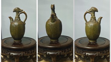 茶叶沫釉凤头壶