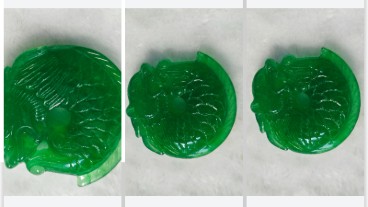 老坑翡翠吊坠独占鳌头A货