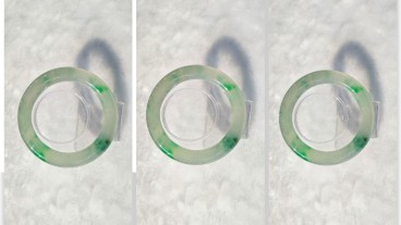 老坑飘花翡翠手镯